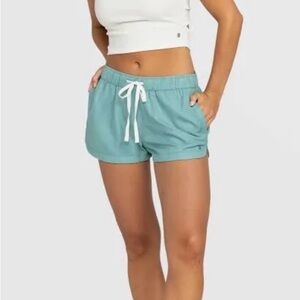 Roxy Blue New Impossible Love Shorts Mineral Blue Size M NWT